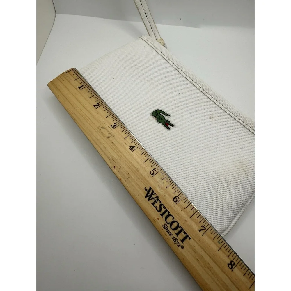 Lacoste Red Wristlet Clutch‎ Bag Alligator
